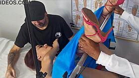 Inseminated by the gifted doctor from behind the cuckold 😏