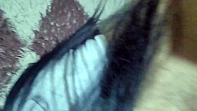 Latina schoolgirl fucks her classmate without condom in front of the mirror after PE.