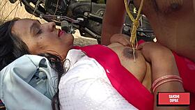 Indian Horny Couple Passionate Outdoor Fuck