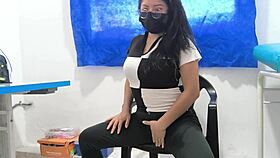 Pretty cholita shows off her shaved pussy in homemade video