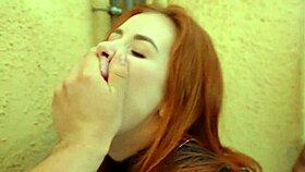 Vlogger receives sloppy bj in public hallway