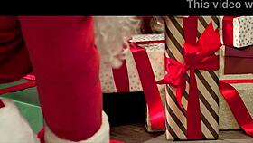 Taboo Step Mom Bent Over Saves Christmas With Monster Cock Riding