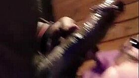 white slut wife eagerly rides and sucks on that massive black cock in shy interracial blowjob