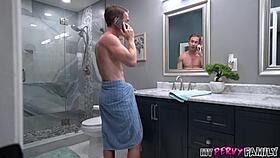 pawg stepdaughter helps massive cocked stepdad with blowjob and sex.