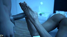 hot milf gives footjob then gets fucked softly 😘