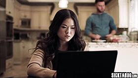 Lulu Chu craves rough sex, gets fucked after blowjob with Vic