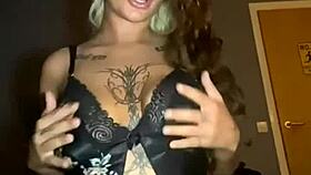 horny goth teen 18+ solos until she cums, but what a contrast