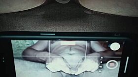 Mature European Woman Gives Handjob to Monster Cock in Bedroom