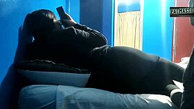 Caught in the store while shopping, the latina girl enjoys being filmed fucking a stranger.