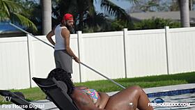 i'm the new pool boy, i got lucky with a big ass bbw on my first day