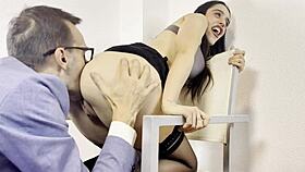 Briseida Myers In Stockings At Home