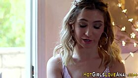 Tongued Horny Lesbian Strapon Fucks Anal With Brunette Blonde