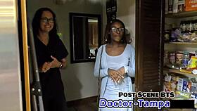 dr tampa student interns behind the scenes in florida hospital with glasses and gloves