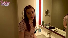 hey, lucky seth brogan fucks 18yo cunt reese robbing got creampied?