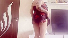 Hot Big Tits In Sexy Dress Tease Pussy Play