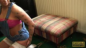 Inked British Slut Feels Intense Pleasure During Rough Fucking In Stockings