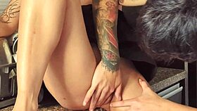 Latina Stepsister Sucks Husband's Cock After Chores