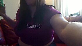 big tit latina milf stuffs ice cream in ass 😜