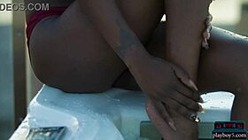 wow, selene kitt and mimi desuka show off their amazing ebony tits and asses for playboy!