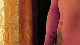 Intense Sensual Masturbation With Big Cock Flashing