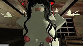 Enmascarado Folls Chica Cosplayer Casi Se Corre Dentro