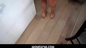 Huge Fake Tits Milf Helps Boy With Unstoppable Erection