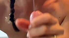 Kitty cosplay couple fucks outdoors, begging for cum