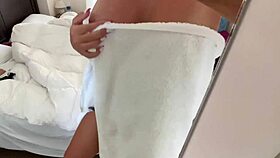 Intimate Sex After Bath With Creampie Featuring Big Tits And Ass