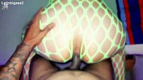 White Ass Bent Over For Interracial Anal.