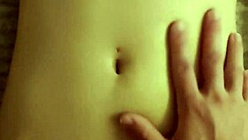 massaging busty cousin's big tits and pussy