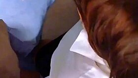 Student seduces teacher, returns home destroyed, swallowing semen eagerly.