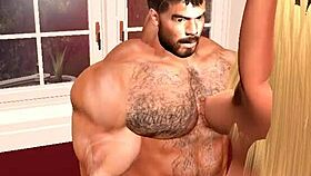 Blonde cuckold wife submits to muscular footballer