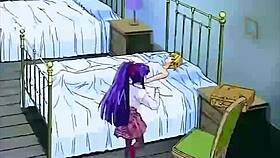 two beautiful lesbians moaning in bed