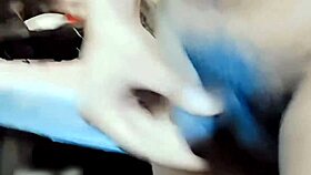 old pornstar humiliates himself by pissing in public toilet then masturbating 😈