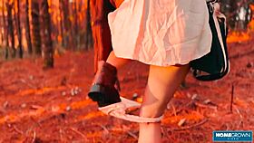 Scarlett Taylor and Stephan Rogers can't help fucking outdoors