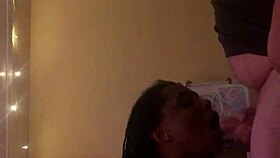 Ebony Amateur Gives Homemade Blowjob