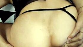 Milf in stockings and lingerie, ready for anal?