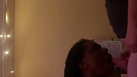 Ebony Amateur Gives Homemade Blowjob