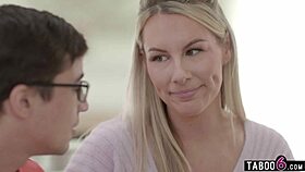 Busty milf piano teacher bunny madison incentivizes young student with sex.