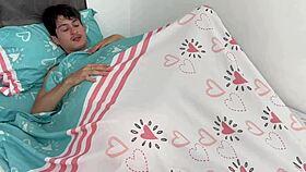 Watching Horror Movie With Horny Stepsister Ends Calming Her Fear By Milking Me