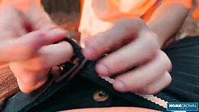 Scarlett Taylor and Stephan Rogers can't help fucking outdoors