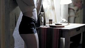 Babysitter teen chats with boyfriend on phone while working