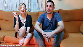 stranger fucks me in front of husband, humiliating the cuckold