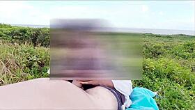 quickie on the beach in public with some juicy licking 😏