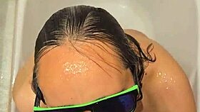 Hot Wife's Bath Blowjob and Handjob