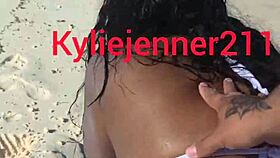 Ebony Latina Teen Gaping Ass On Beach