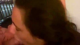 Check out this holiday hookup in the hotel. Sucking, fucking, and getting a creampie with monster cock.