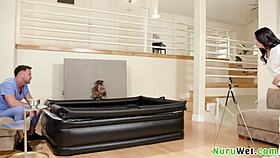 Sexy And Hot Brunette Masseuse Filme Herself While Sucking Her Client During Nuru Massage Session - Seth Gamble Gal Ritchie