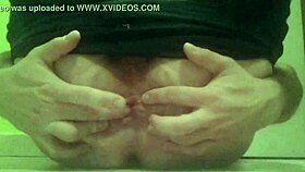 nik94 crossdresser performs gay solo masturbation with ass fingering