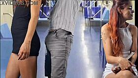 Safada Estudante Deixa Estranho Encoxar Sua Bunda Em Publico